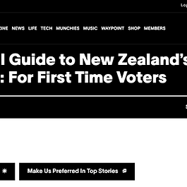A first time voters guide. 