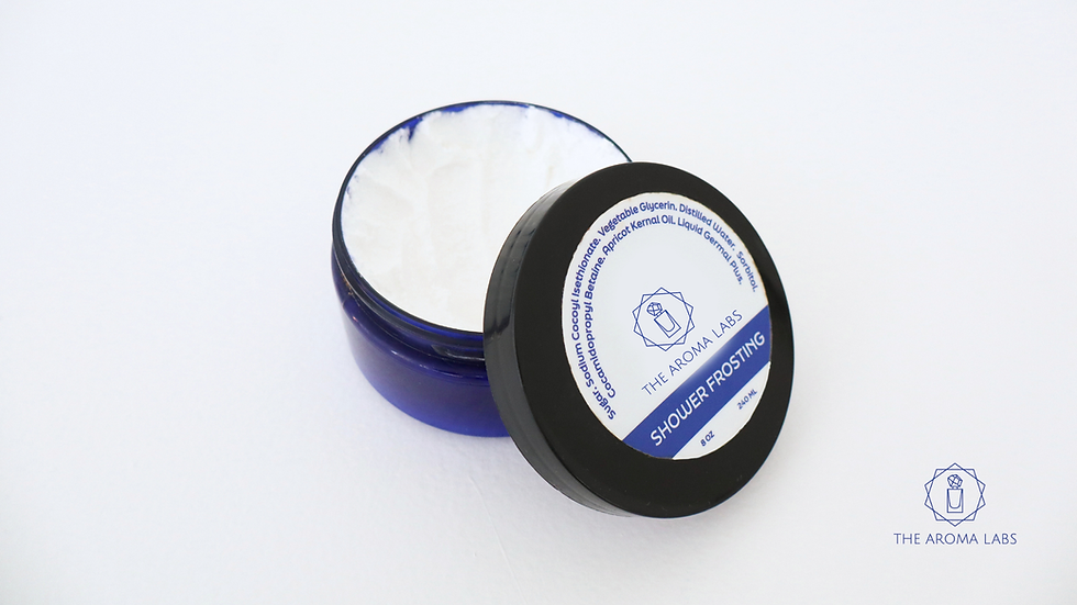 Made to order with your custom scent, this shower frosting is loaded with skin-loving oils and fine sugar crystals