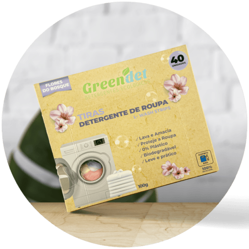 Detergente em tiras Roupa Máquina