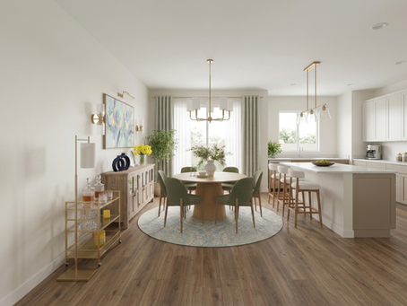 Sunny dining room for everyday living
