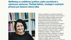 Wellbeing ve vzdělávací politice a jeho souvislosti s výtvarnou výchovou: Přehled definic, strategií a možných přínosů pro duševní zdraví žáků