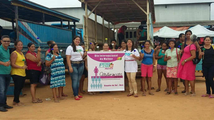 Republicanas vão às ruas de Cruzeiro do Sul em ato pelo Dia Internacional da Mulher