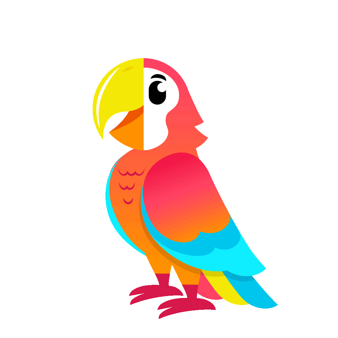 An excited Bantr mascot