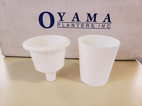 1.5" Oyama (TM) Self-Watering Planter-White | GHViolets