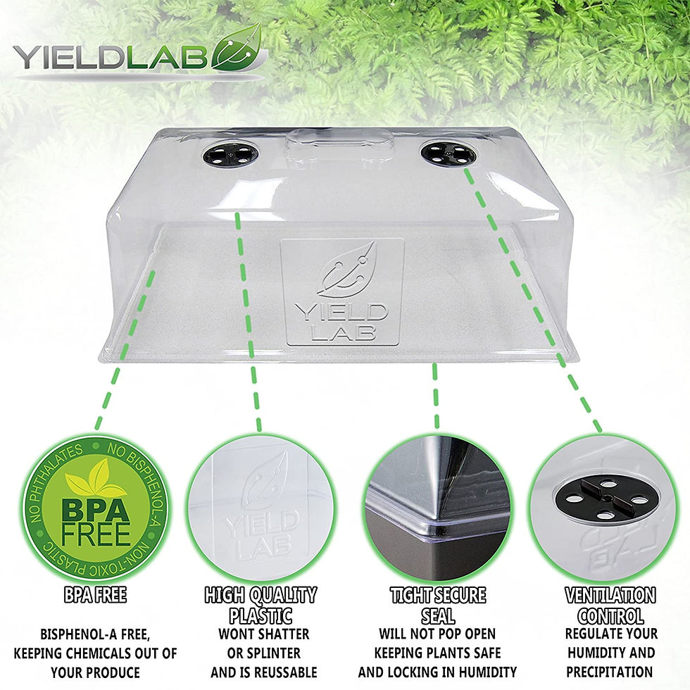 Thumbnail: DOME: 7" - 1020 Tray Propagation Dome with Air Vents