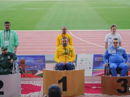 ANDRÉ ROCHA CELEBRA MEDALHA DE OURO NO MARROCOS