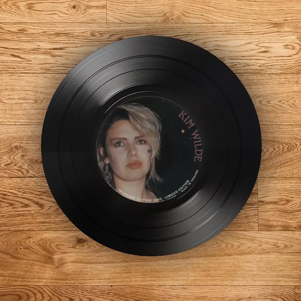 Thumbnail: Set of 4 Kim Wilde Round Record Coasters