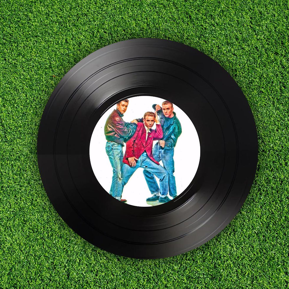 Thumbnail: Set of 4 Bros Round Record Coasters