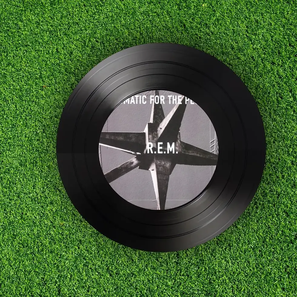 Thumbnail: Set of 4 R E M Round Record Coasters