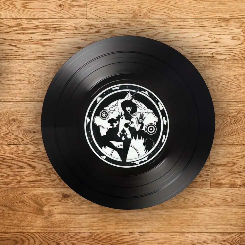 Thumbnail: Set of 4 Muse Round Record Coasters