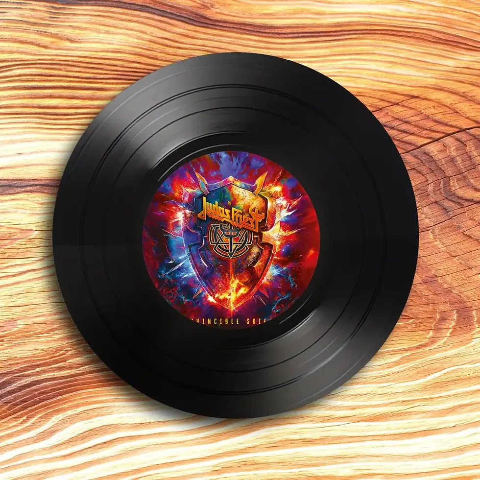 Thumbnail: Set of 4 Judas Priest Round Record Coasters