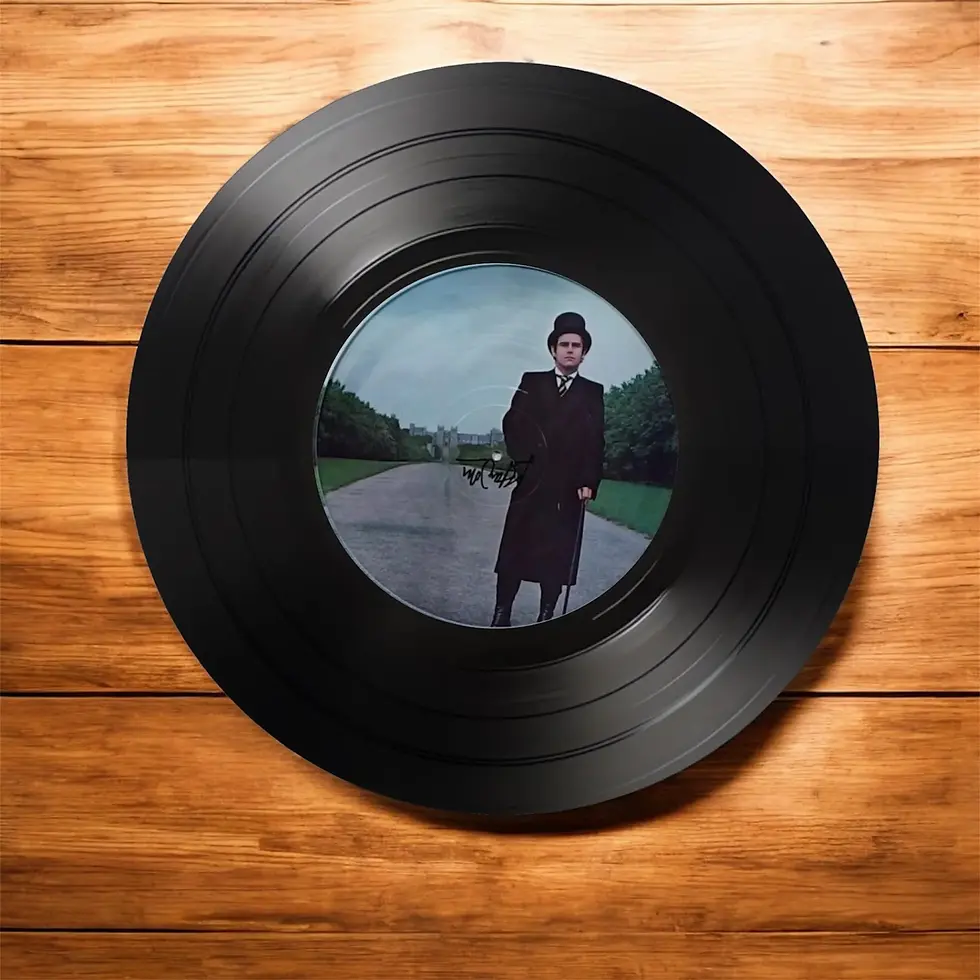 Thumbnail: Set of 4 Elton John Round Record Coasters, Vintage Vinyl Music Decor, Unique Coa