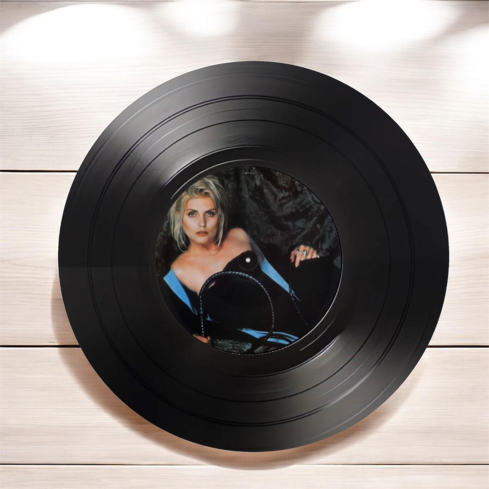 Thumbnail: Blondie Round Record Coasters,Vintage Vinyl Music Decor,Unique Coasters, Music Memorabilia,Music Fan Gift, Record Coasters