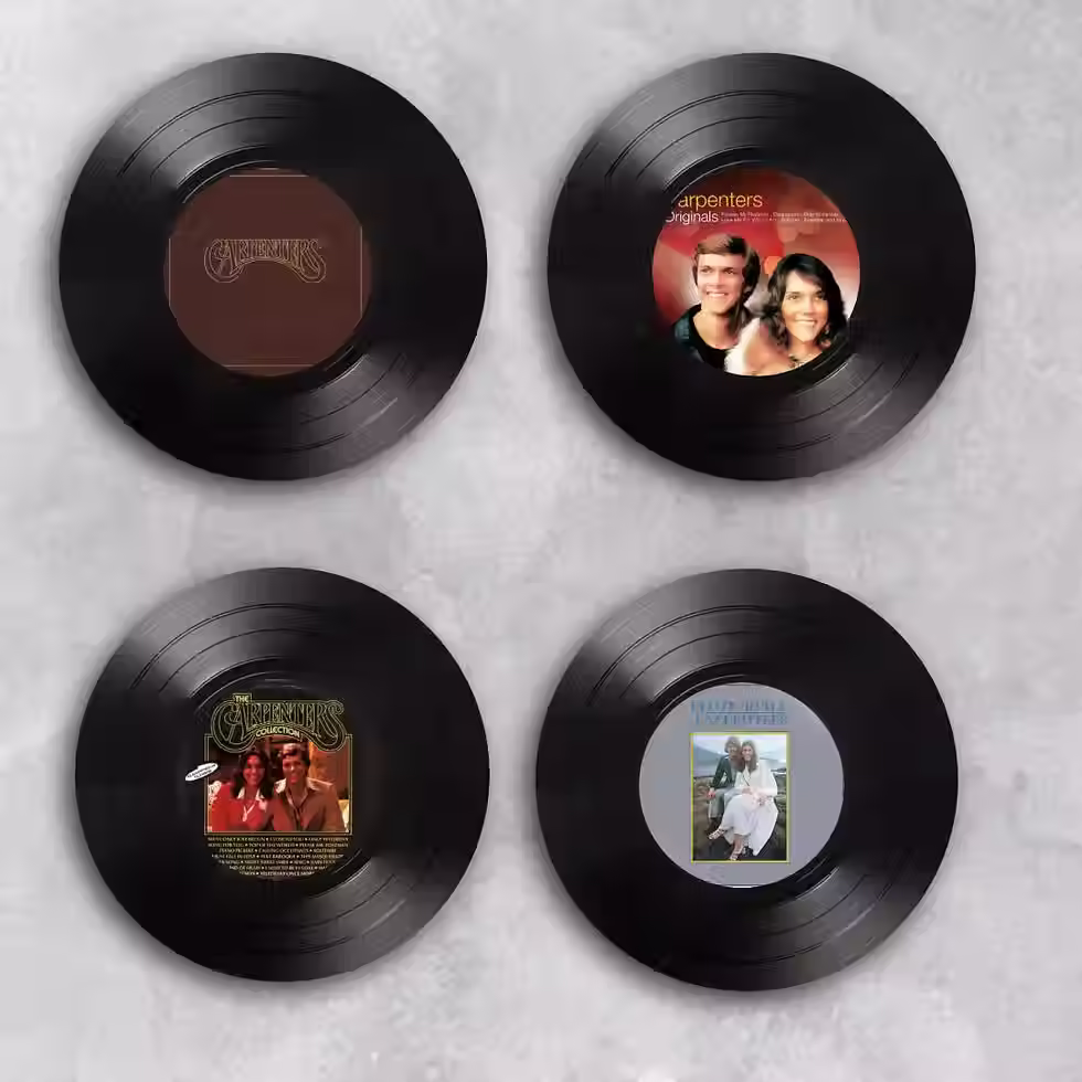 Thumbnail: Set of 4 Carpenters  Record Coasters