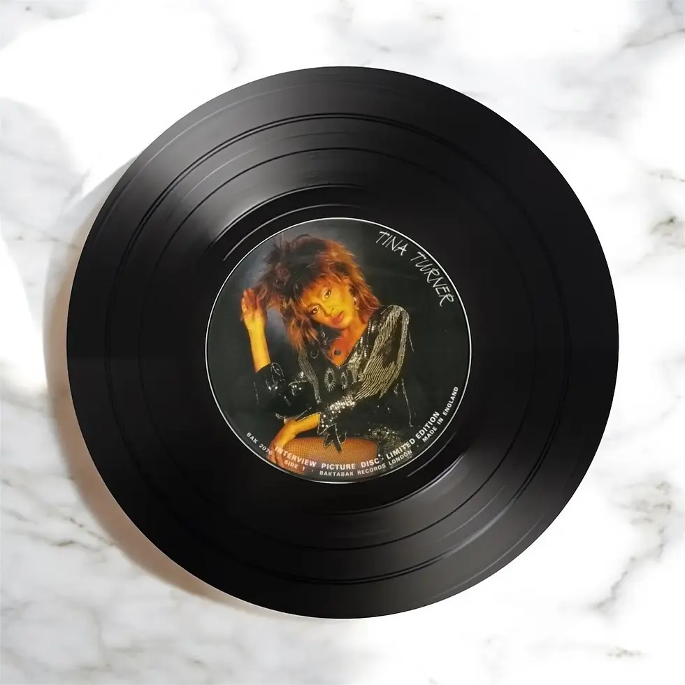 Thumbnail: tina turner record coasters