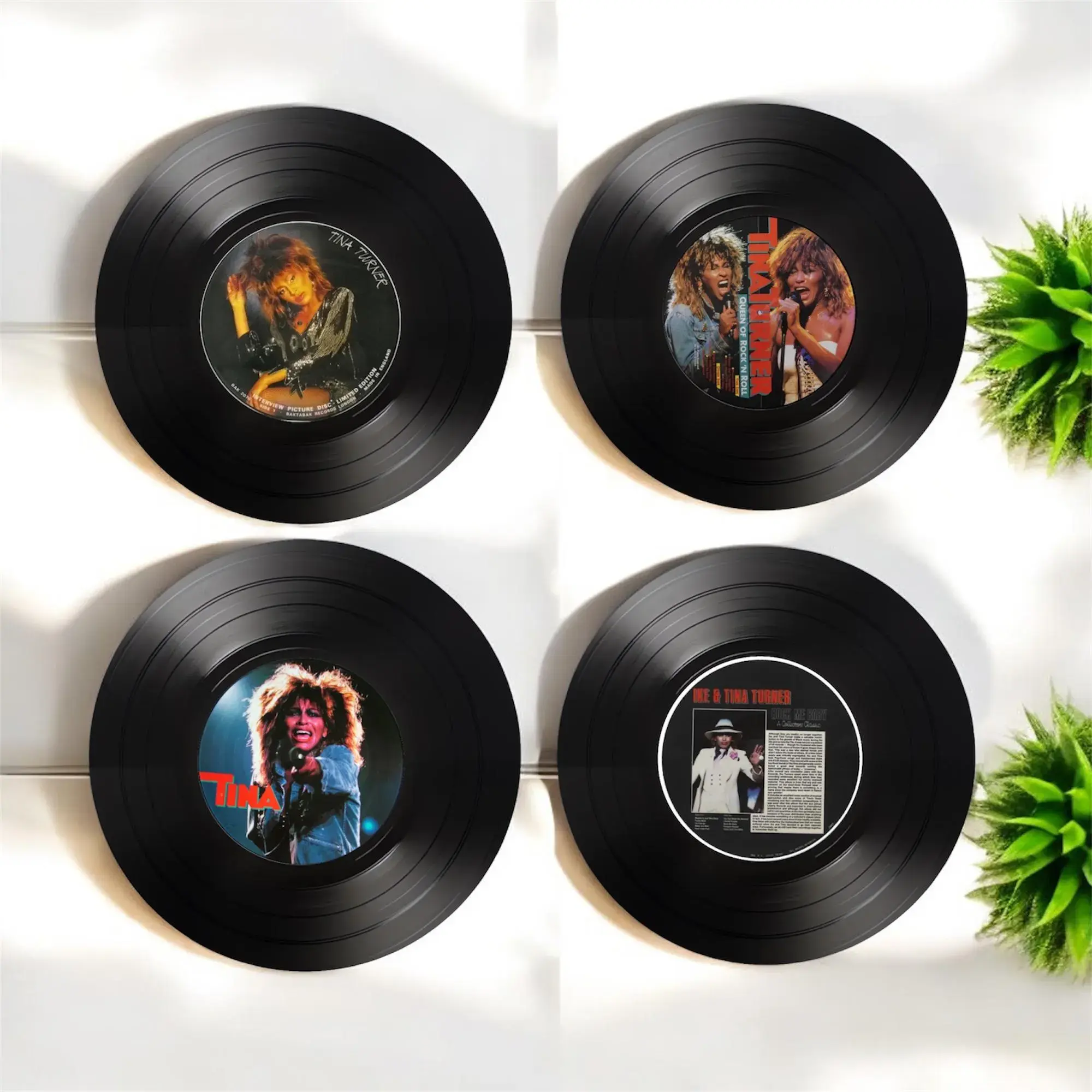 tina turner record coasters