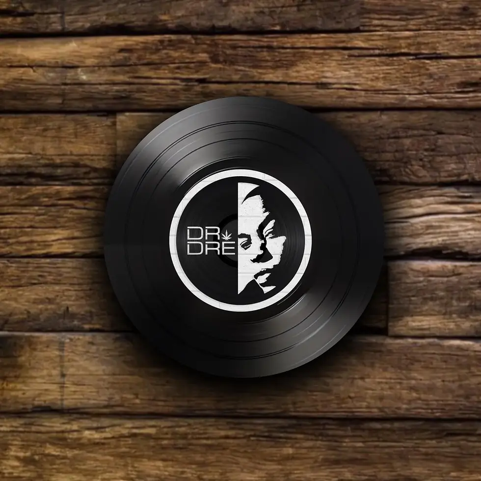 Thumbnail: Set of 4 Dr Dre Record Coasters