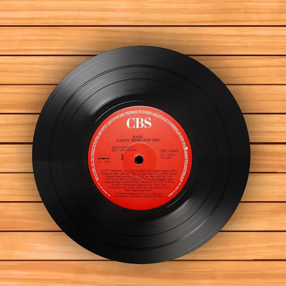 Thumbnail: Set of 4 Earth, Wind & Fire Round Record Coasters