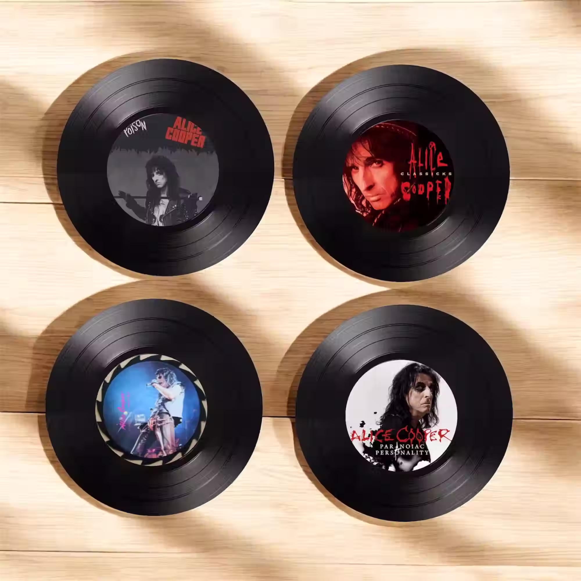 Alice Cooper Record coasters