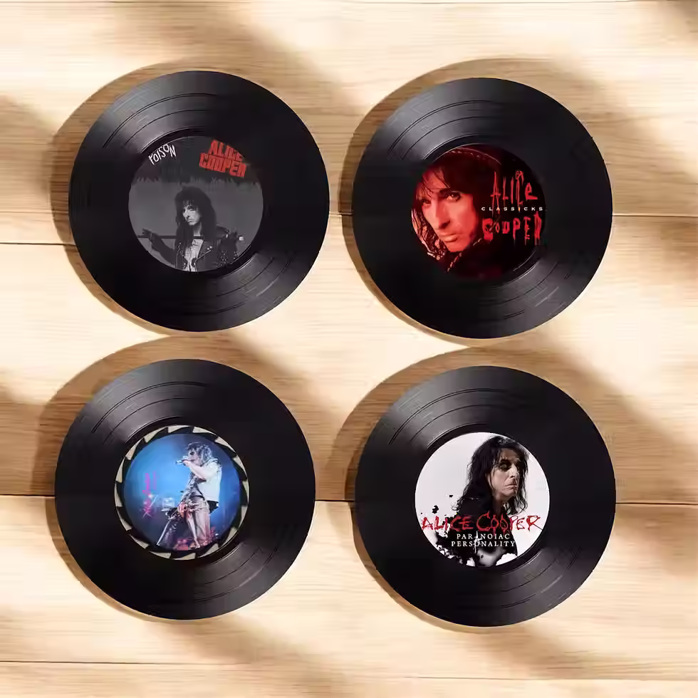 Alice Cooper Record coasters