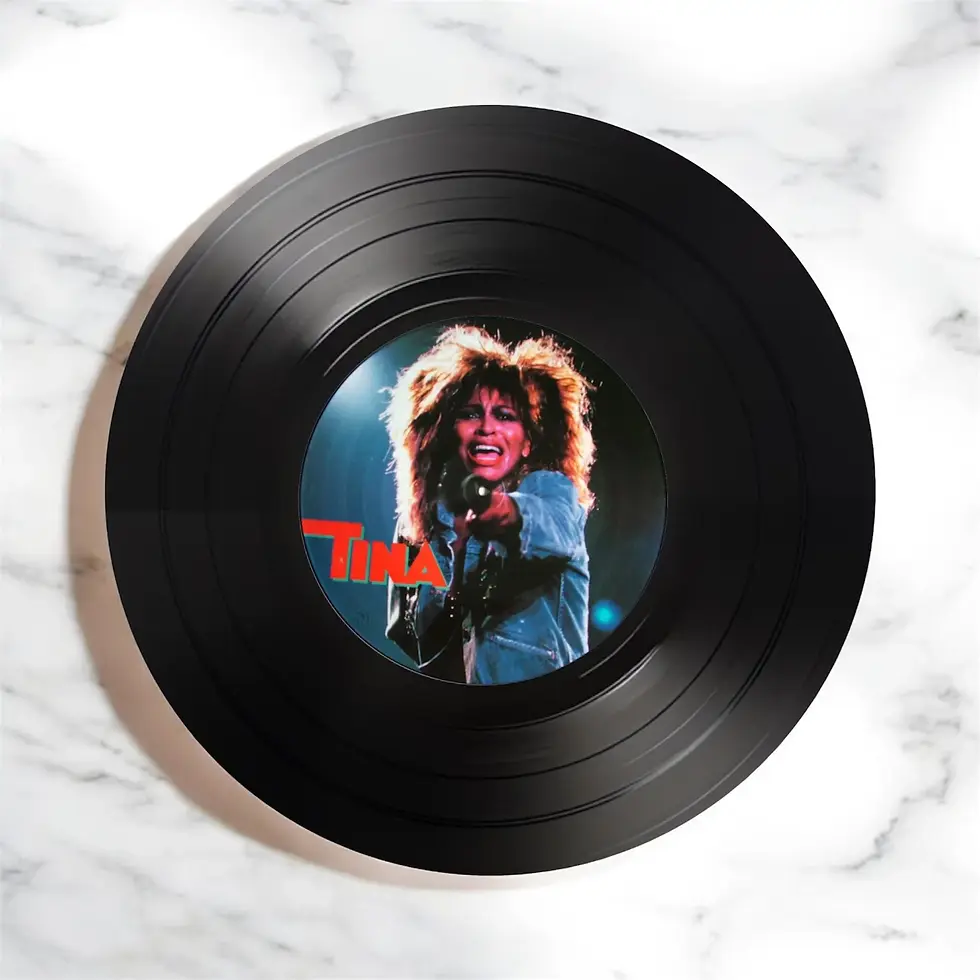 Thumbnail: tina turner record coasters