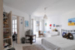 Downstairs bedroom of villa Athena in Alonissos.