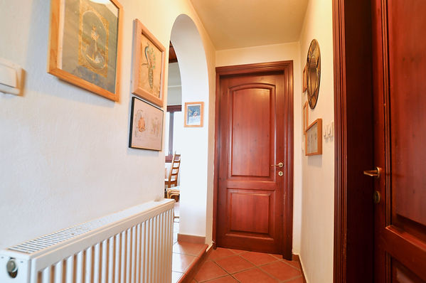 Hallway withtwo wooden doors