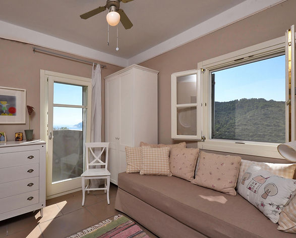 Soft seating with windows looking out to