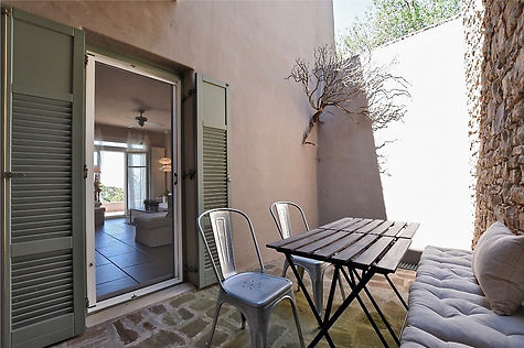 Private courtyard area.
