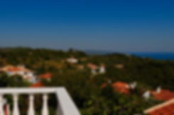 balcony view out to Peristera and the marine park of Alonissos