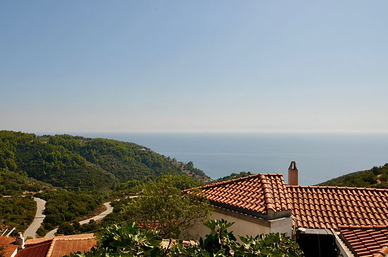 Roof tops of old village of Alonissos