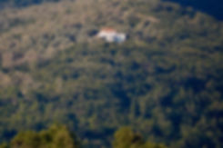 Alonissos white villa on hillside