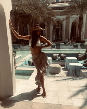 Sage Green Paisley Skirt