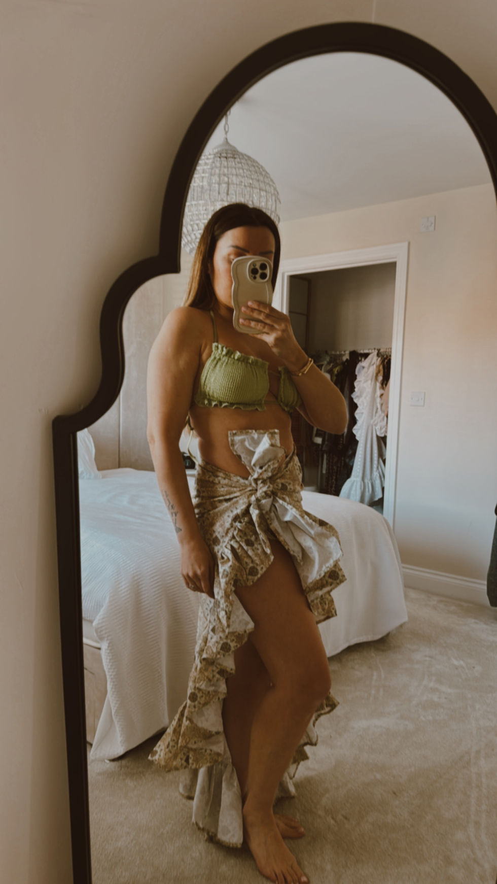 Thumbnail: Sage Green Paisley Skirt