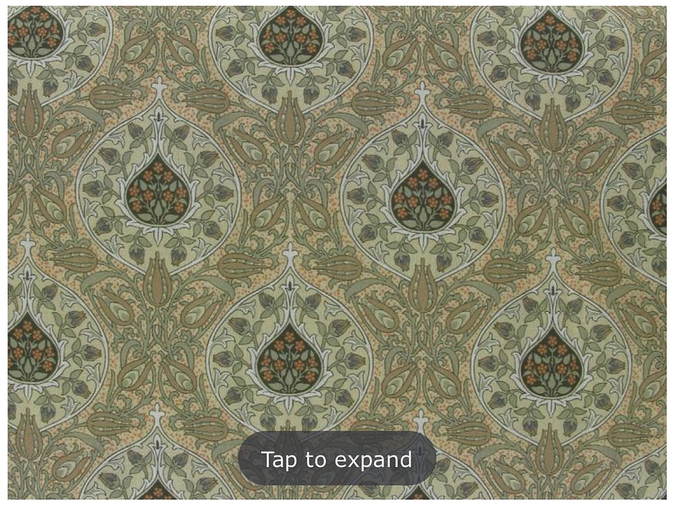 Sage Green Paisley Skirt - Pattern Closeup