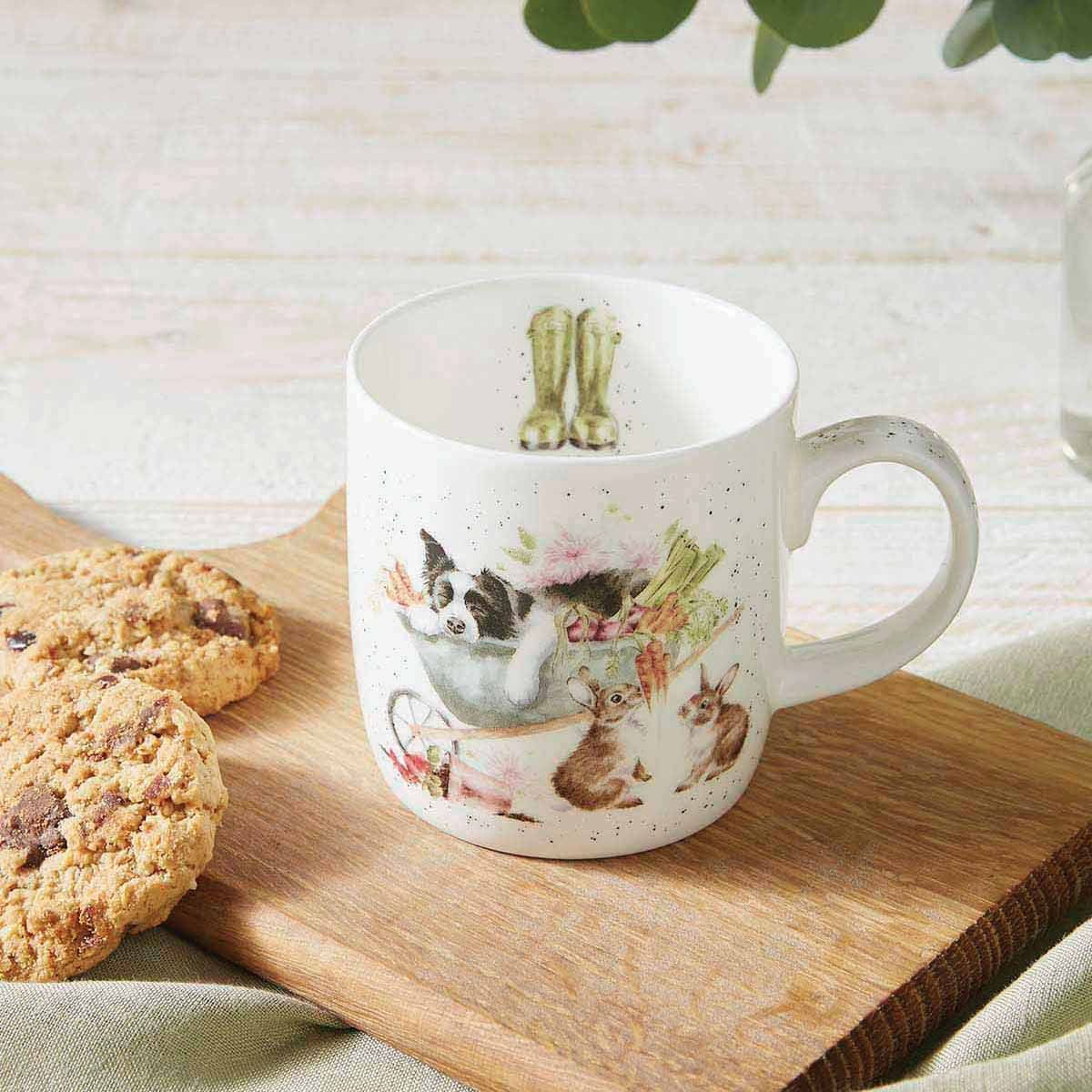 Wrendale design Royal Worcester Tasse 'Sleeping on the job'