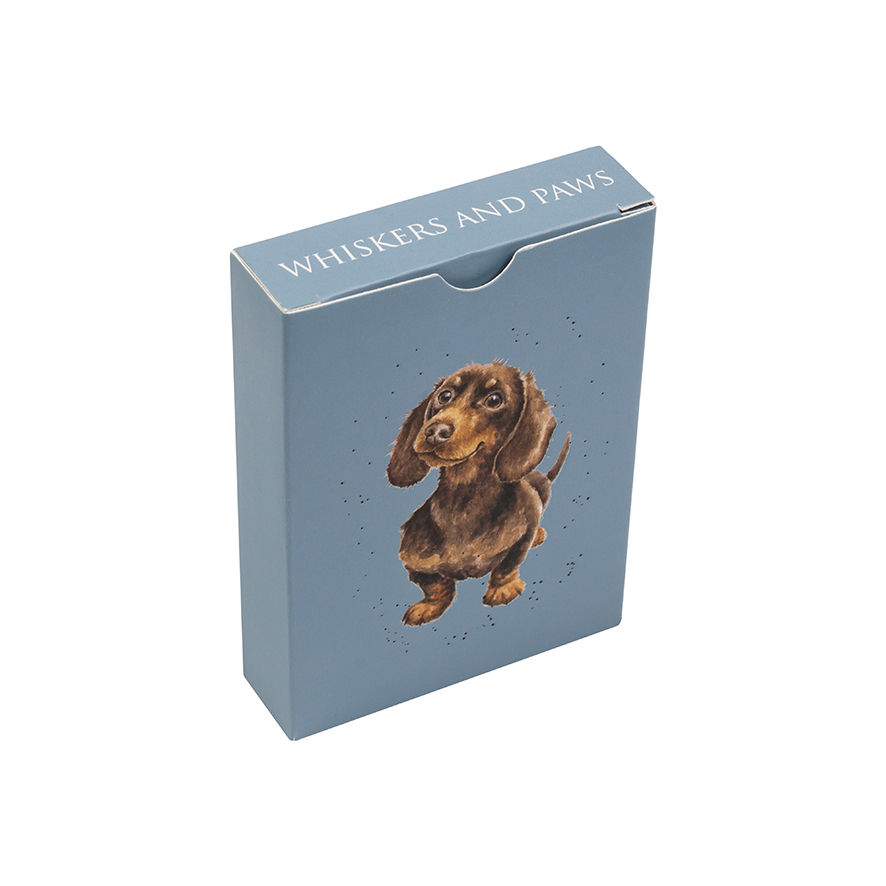 Miniaturbild: Spielkartenbox mit Dackel