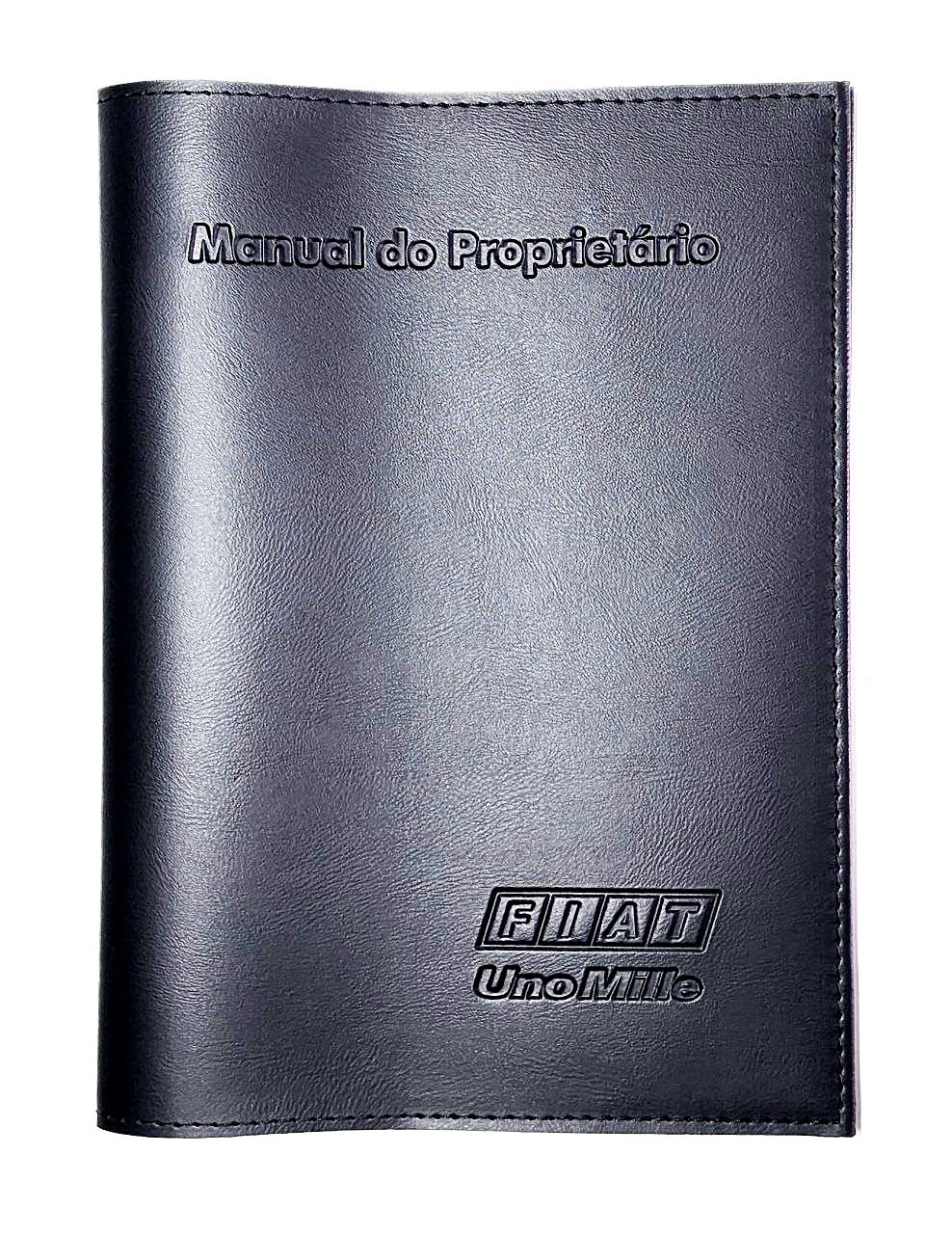 Uno Mille A Porta Manual Couro Ecológico Fiat