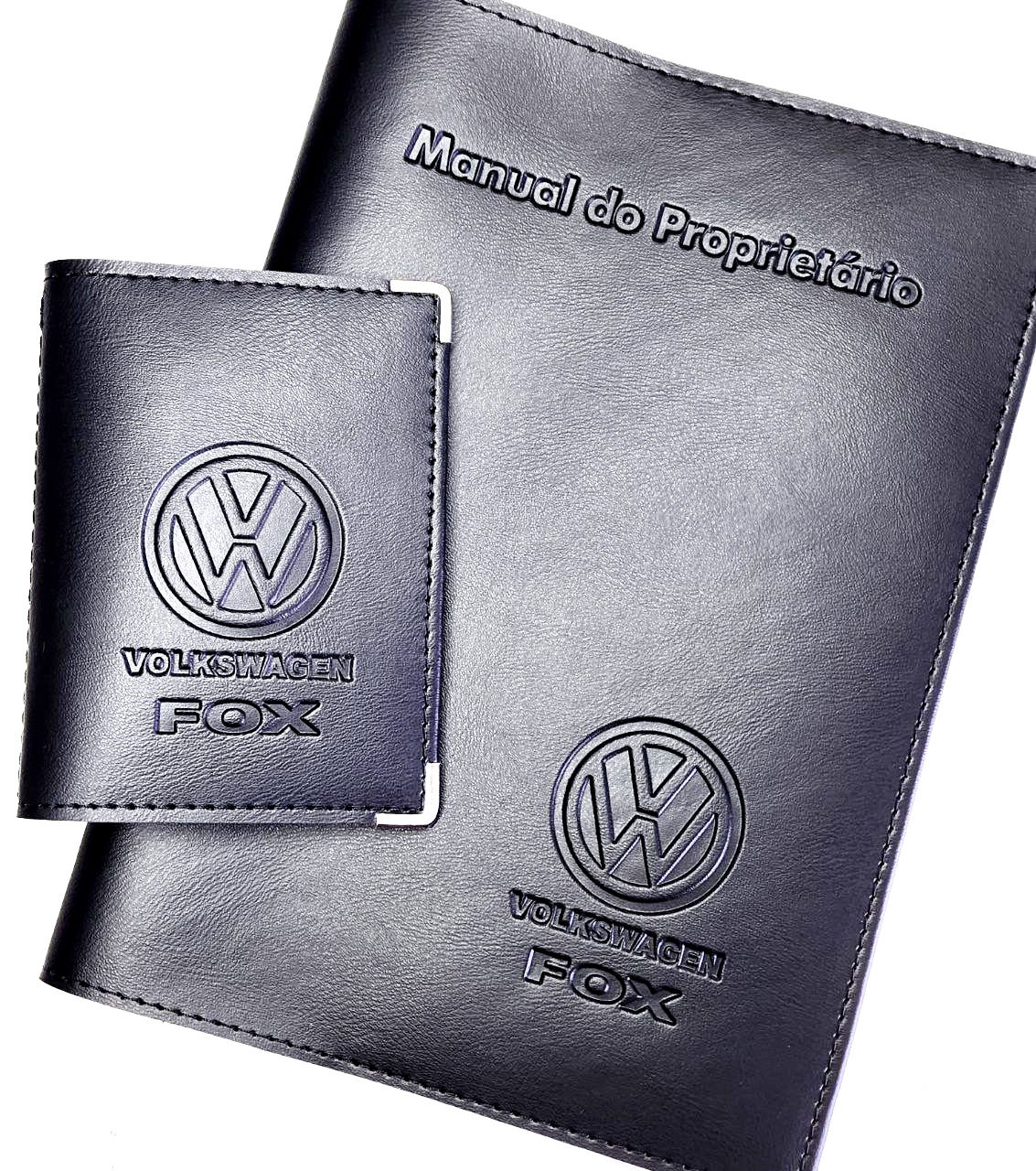 Fox Kit Porta Manual / Porta Docs Couro Eco Volkswagen
