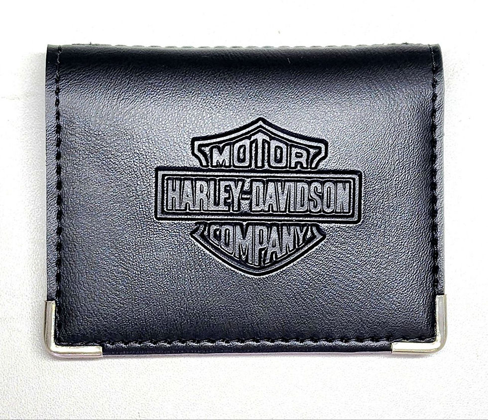 Miniatura: Kit Harley Davidson Porta Manual + Porta Docs + Porta Cartão Couro Eco.