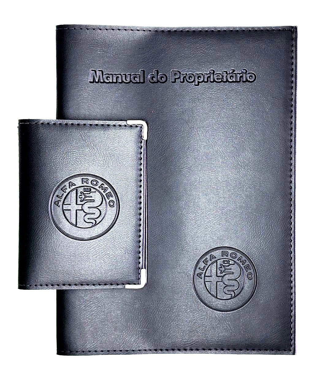 Alfa Romeo Kit Porta Manual / Porta Docs Couro Eco