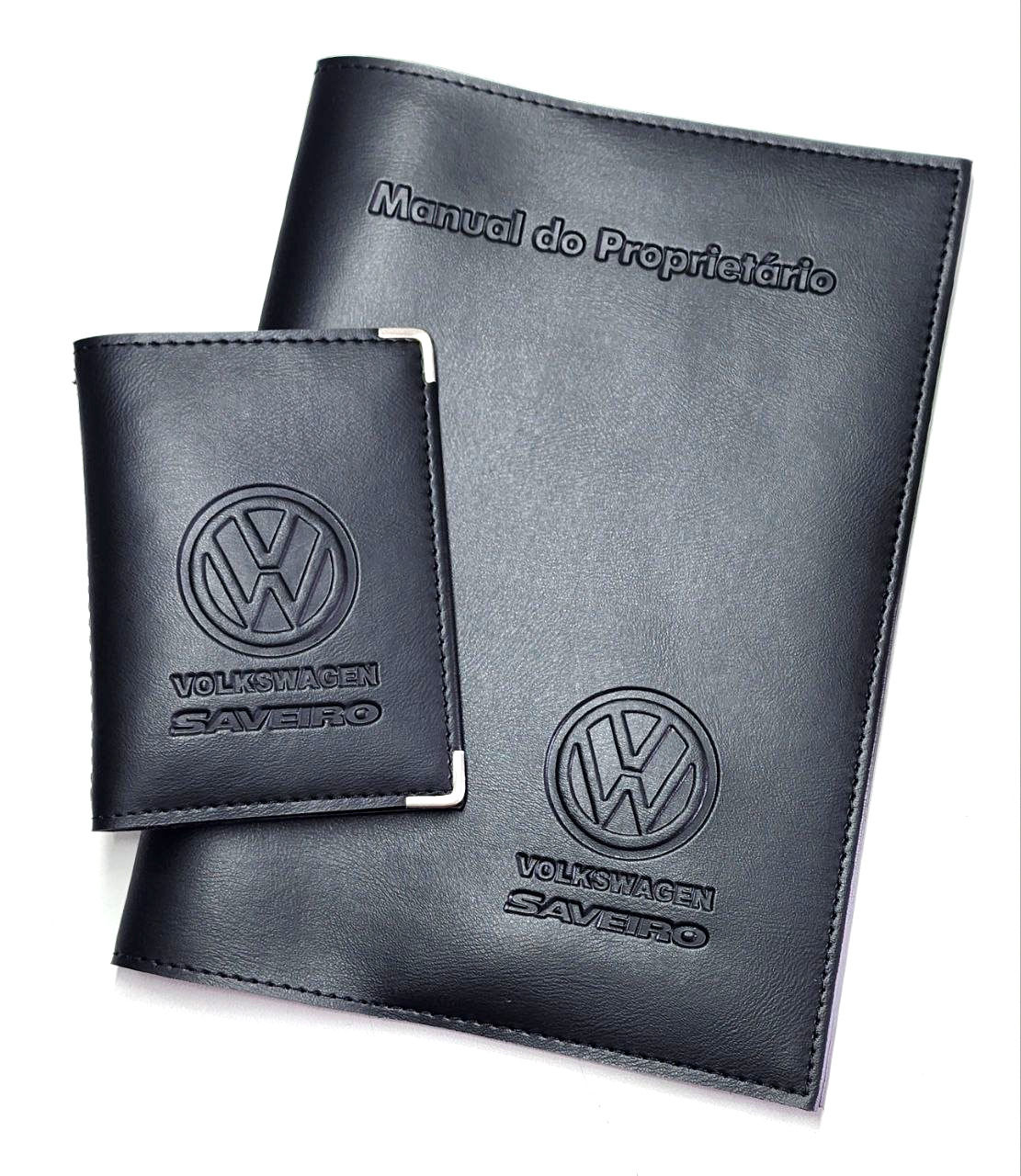 Saveiro Kit Porta Manual / Porta Documentos Couro Eco Volkswagen