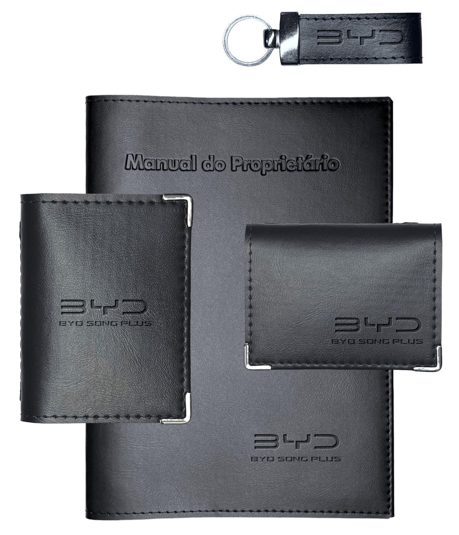 BYD Song PLus Kit P. Manual / P. Docs / PC / Chaveiro Couro Eco.
