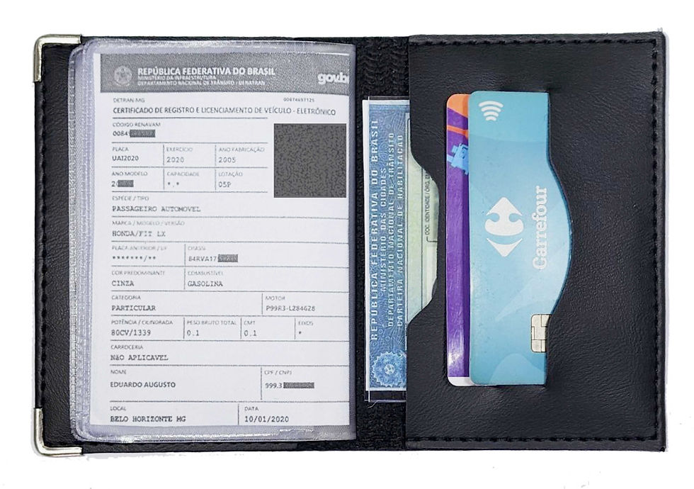 Miniatura: BYD King Porta  Documentos  em Couro Eco.