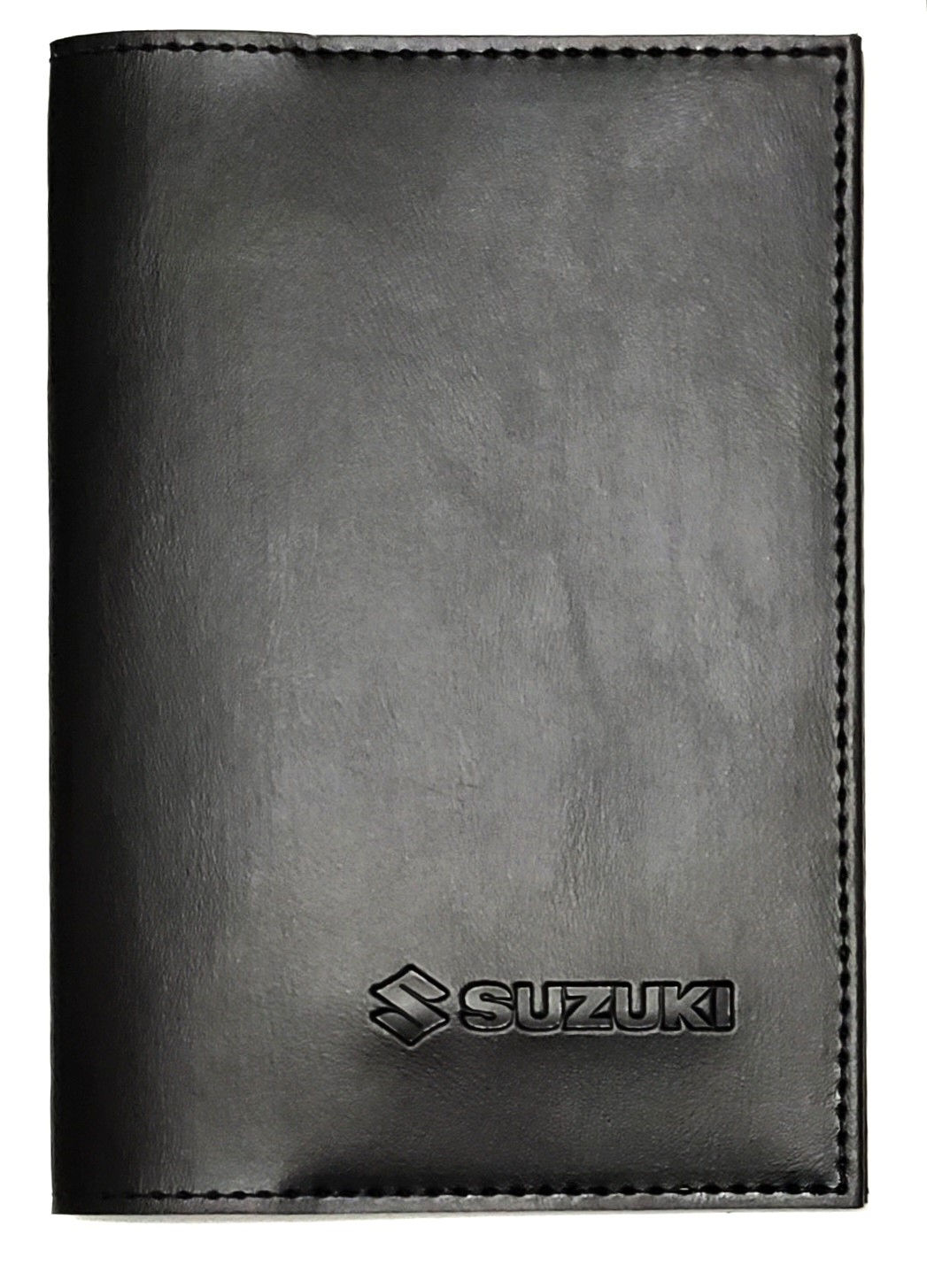 Suzuki Moto Kit Porta Manual / Porta Docs Couro Eco