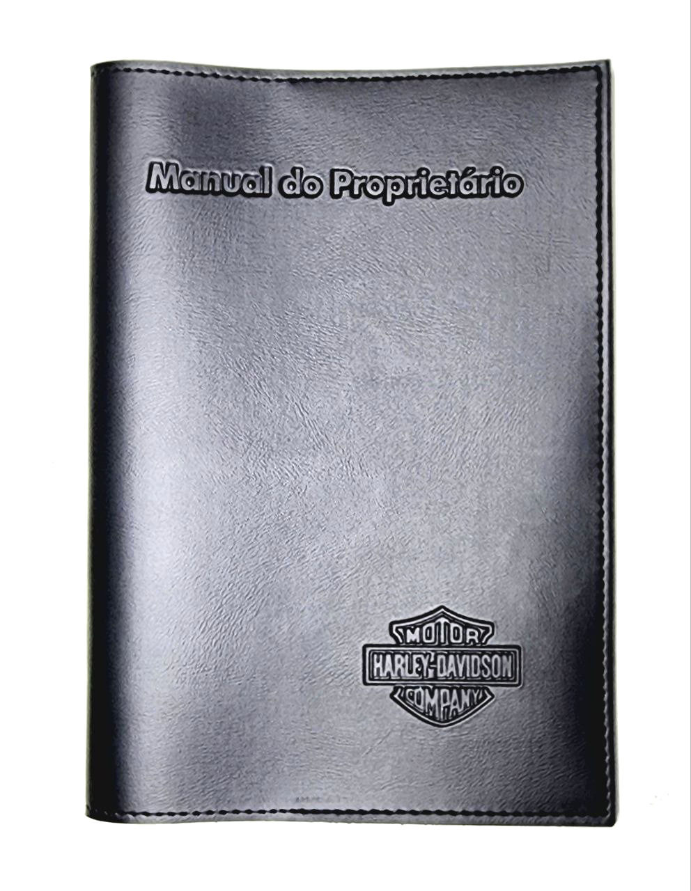 Harley Davidson Porta Manual Couro Eco