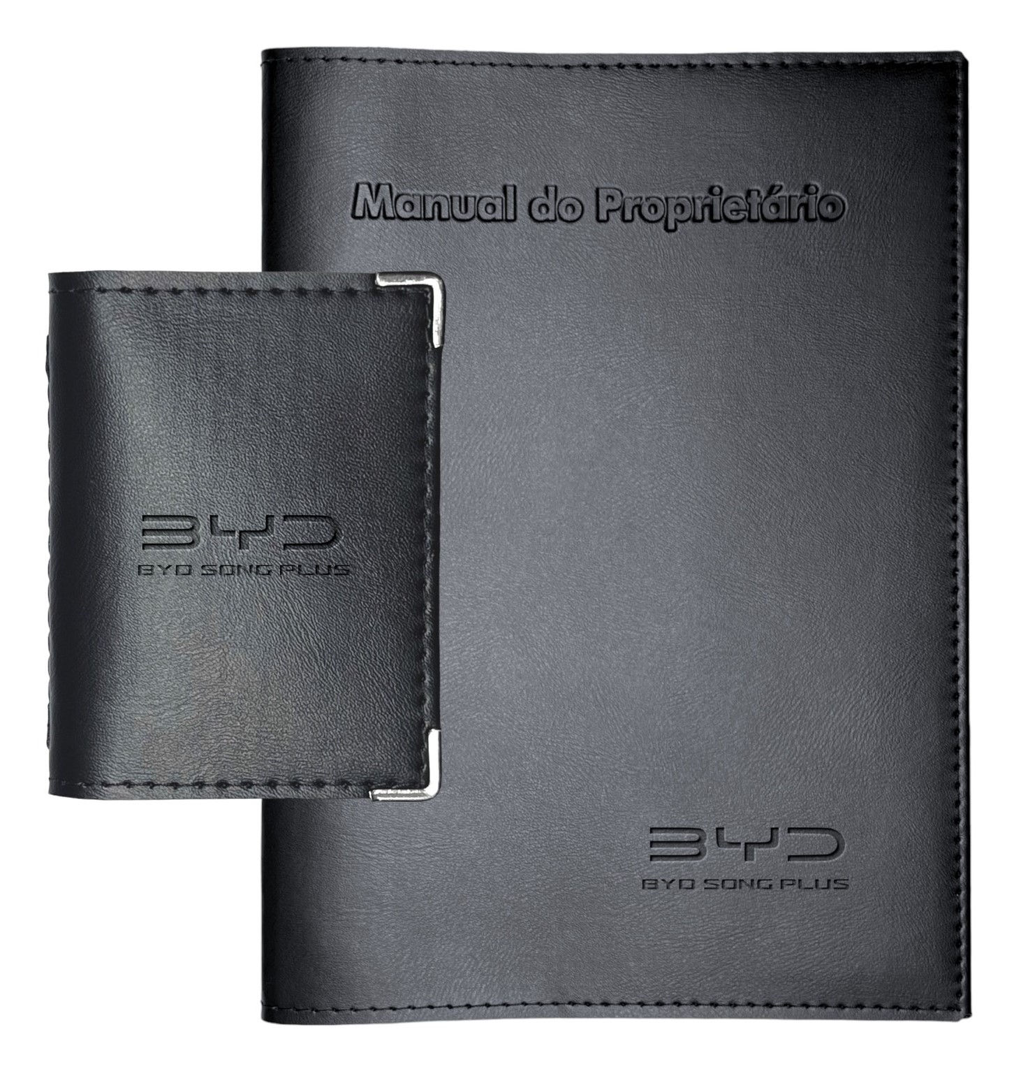 BYD Song PLus Kit Porta Manual / P. Docs Couro Eco.