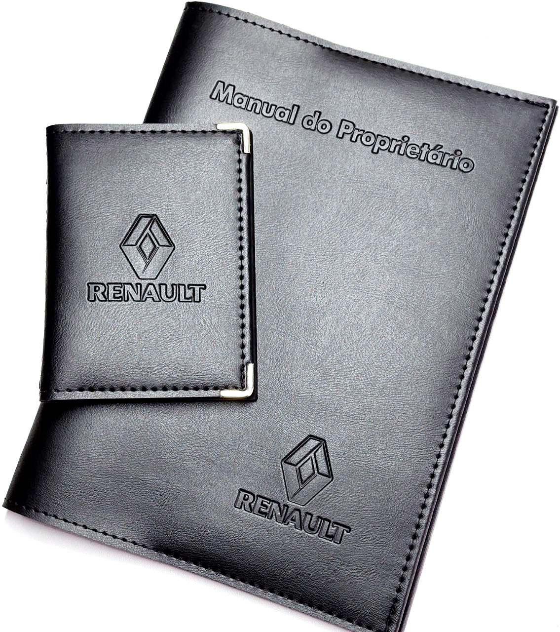 Renault Kit Porta Manual / Porta Documentos Couro Eco