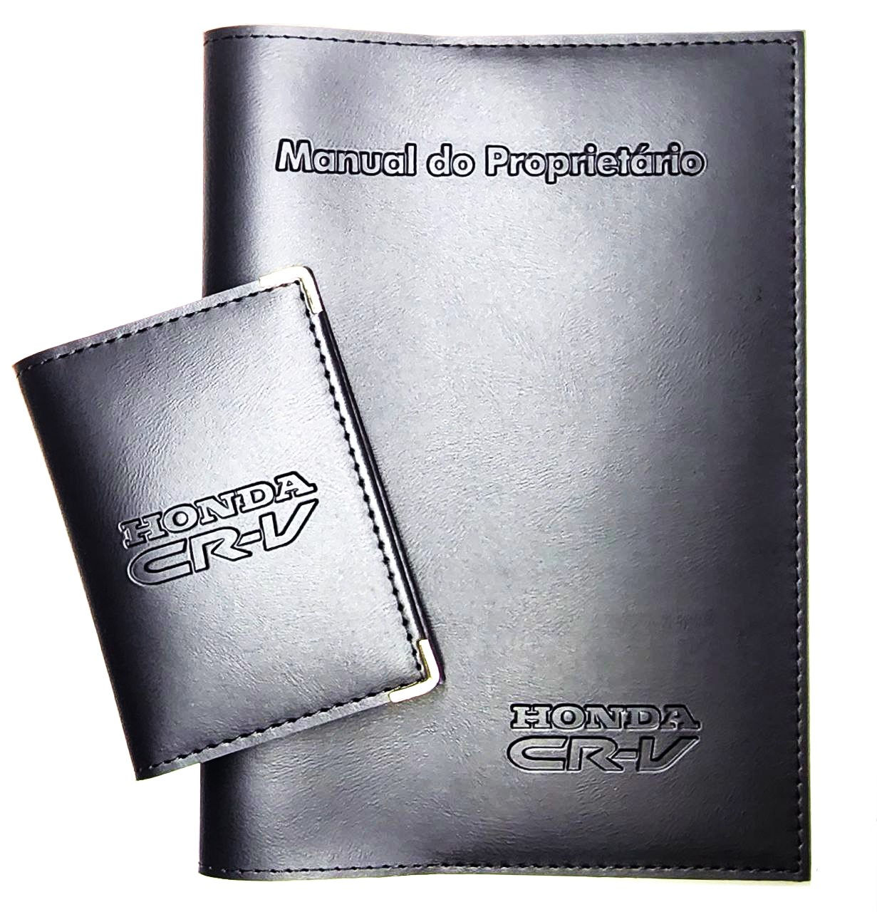 CRV Kit Porta Manual / Porta Docs Couro Eco Honda