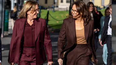 Premier Jacinta Allan & Treasurer Jaclyn Symes